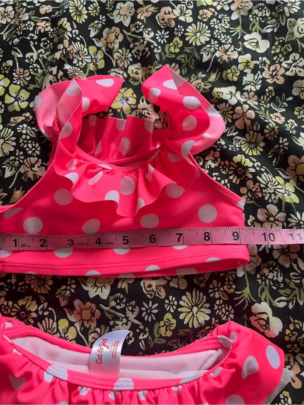 Cat & Jack Polka Dot Two Piece Swimsuit